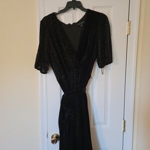Elegant Black Velvet Dress